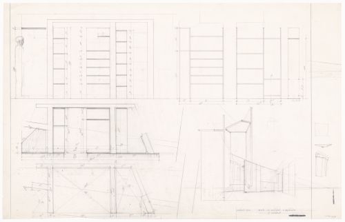 Sections and details for Via Vigevano condominio e studio, Milan, Italy