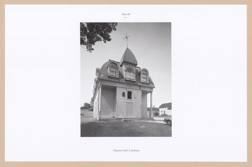 Plate 60: Masonic Hall, Caledonia, from the portfolio, A Nova Scotia Archive