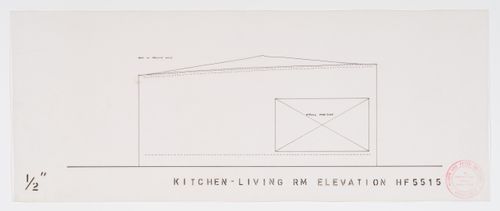 Exterior elevation showing the viewing apertures to the kitchen and living room, House of the Future, Daily Mail Ideal Homes Exhibition, London, England