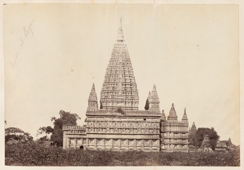 View of the Mahabodhi Temple, Pagan, Burma (now Myanmar)