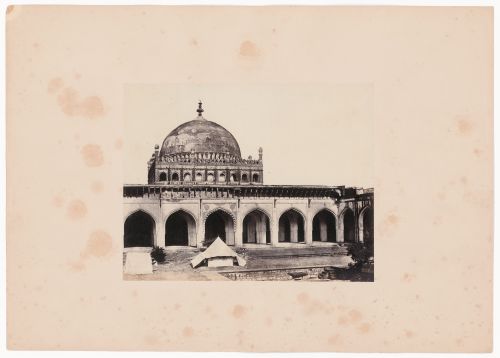 View of the Jami Masjid from within the courtyard, Beejapore (now Bijapur), India