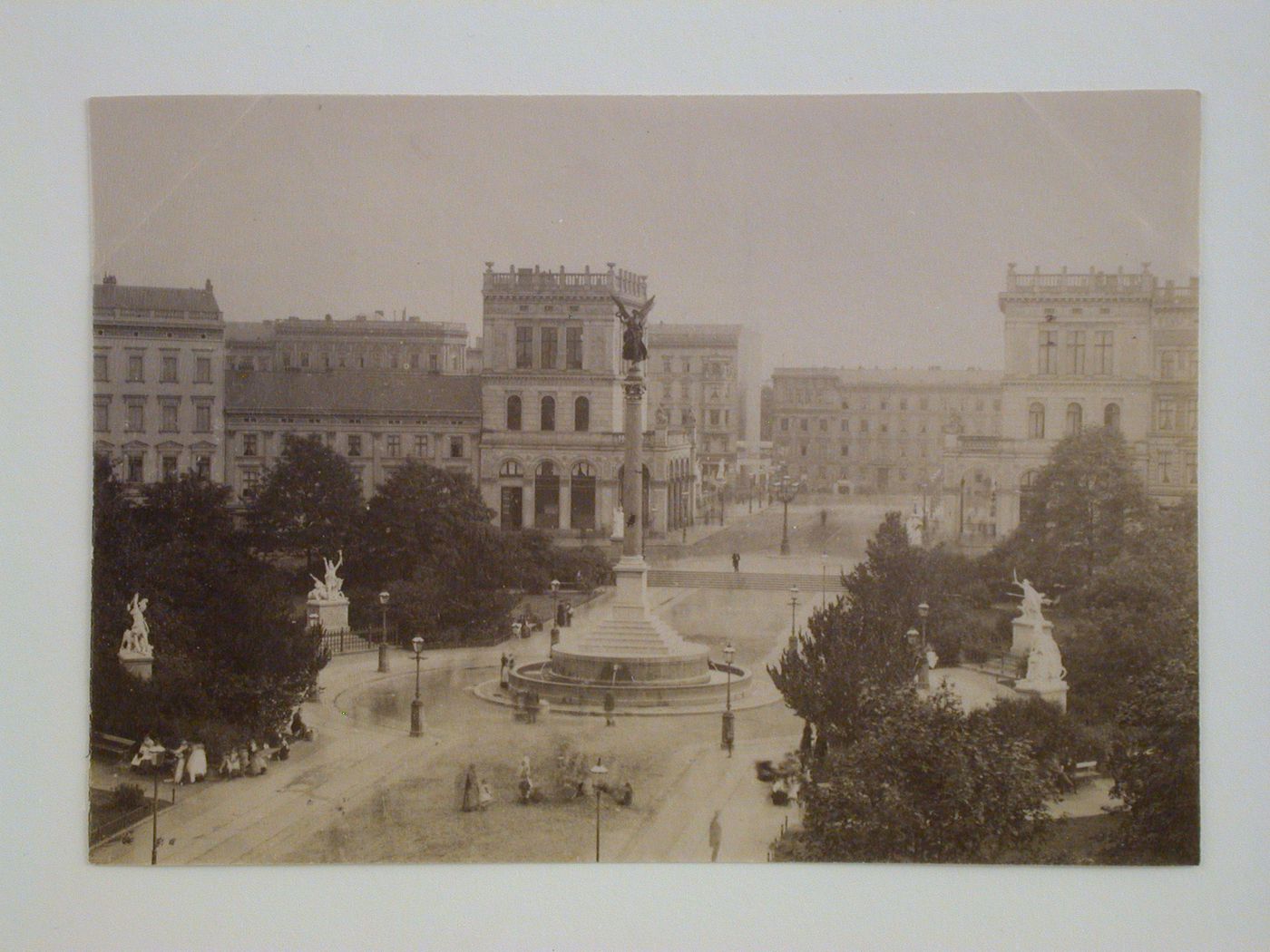 View of Belle-Alliance-Platz (now Mehringplatz) from above, Berlin, Germany