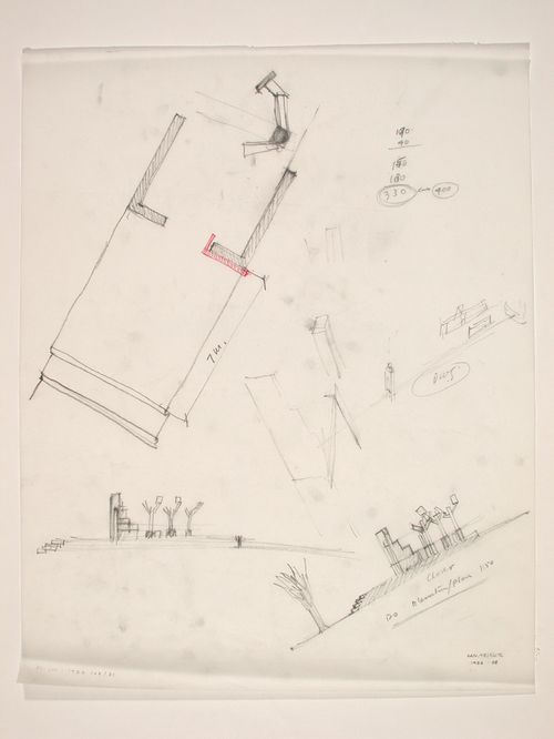 Sketches of the The Canadian Tribute to Human Rights, Ottawa, Ontario