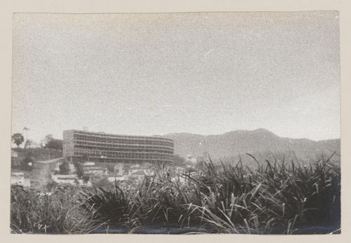 View of Pedregulho housing development, under construction, Rio de Janeiro, Brazil
