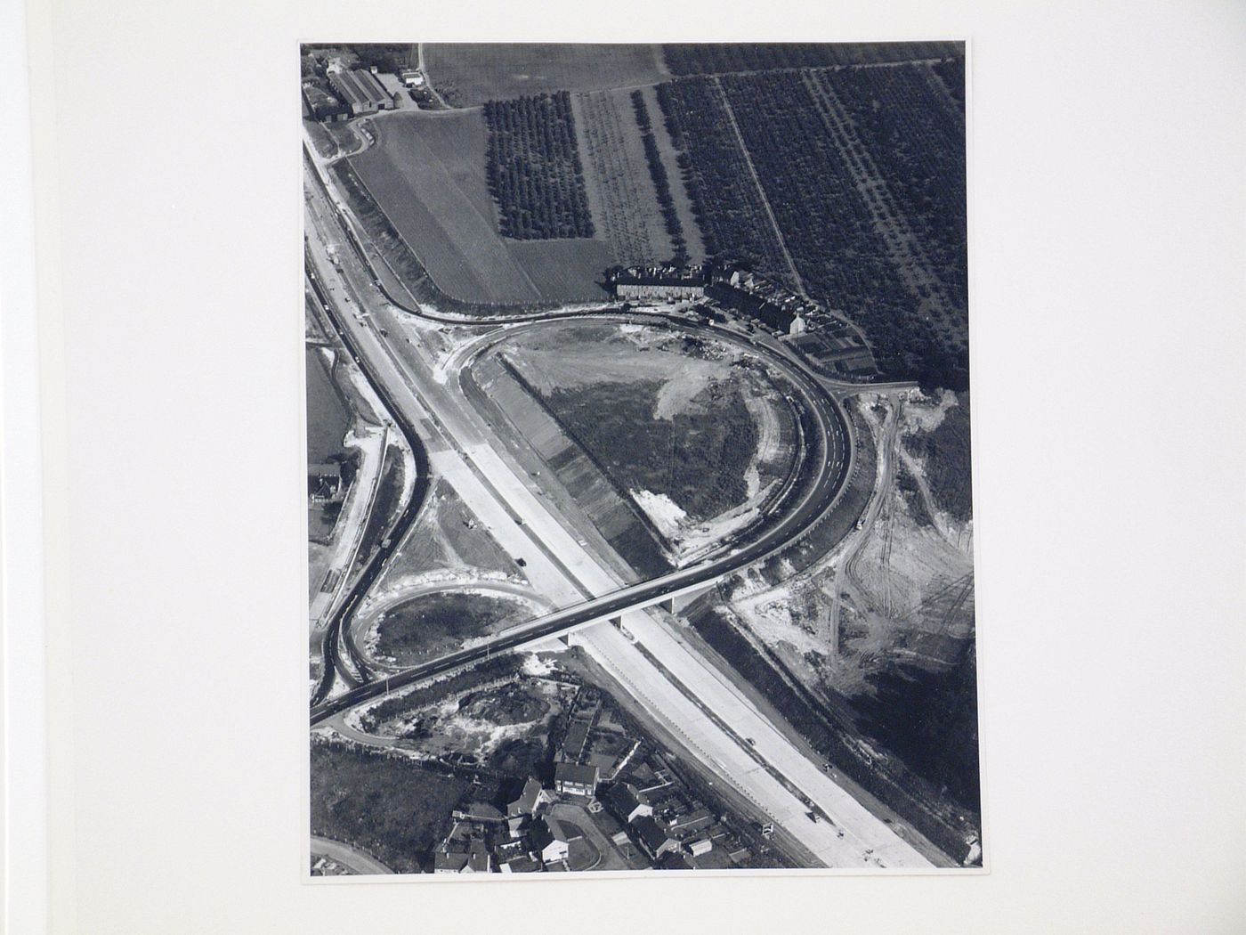 Aerial view of the Swanley Bypass, England