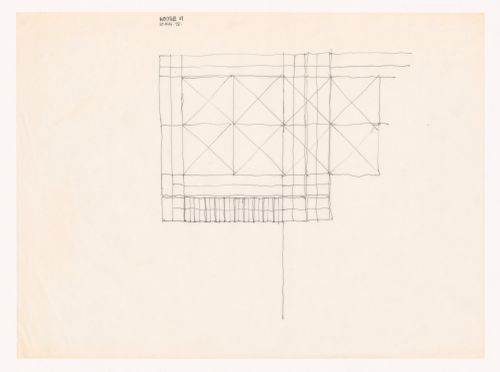 Sketch for House VI, Cornwall, Connecticut