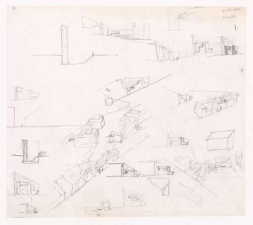 Sketch axonometric views for Plano Urbanístico Boulevard Brune, Paris, France