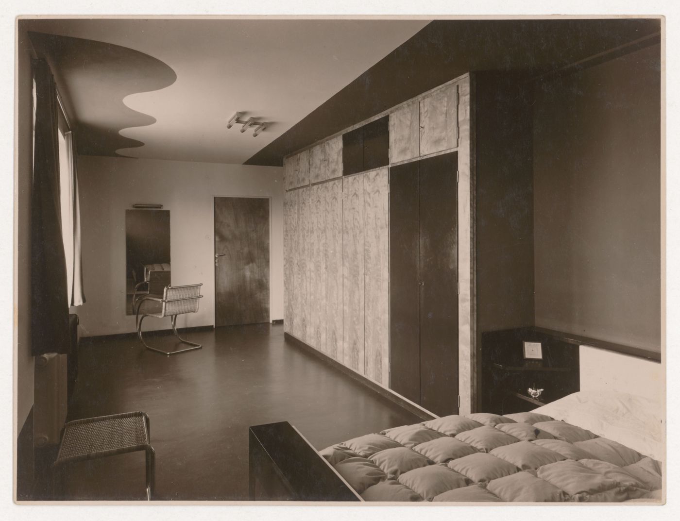 View of the parents' bedroom, Dr Rabe House, Zwenkau