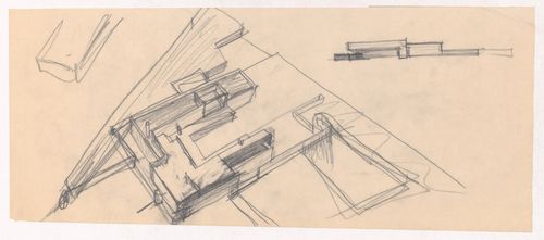 Sketch perspective for Habitação A. Felgueiras, Porto, Portugal