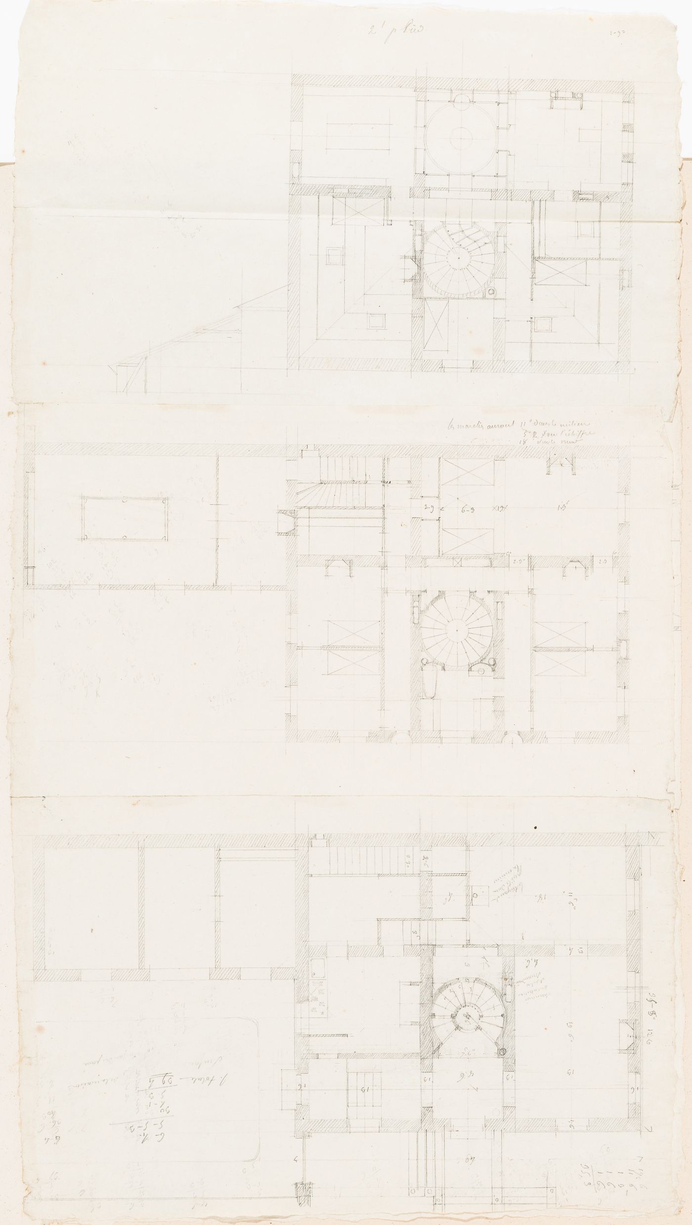 Rohault de Fleury House, 12-14 rue d'Aguesseau, Paris: First floor plan