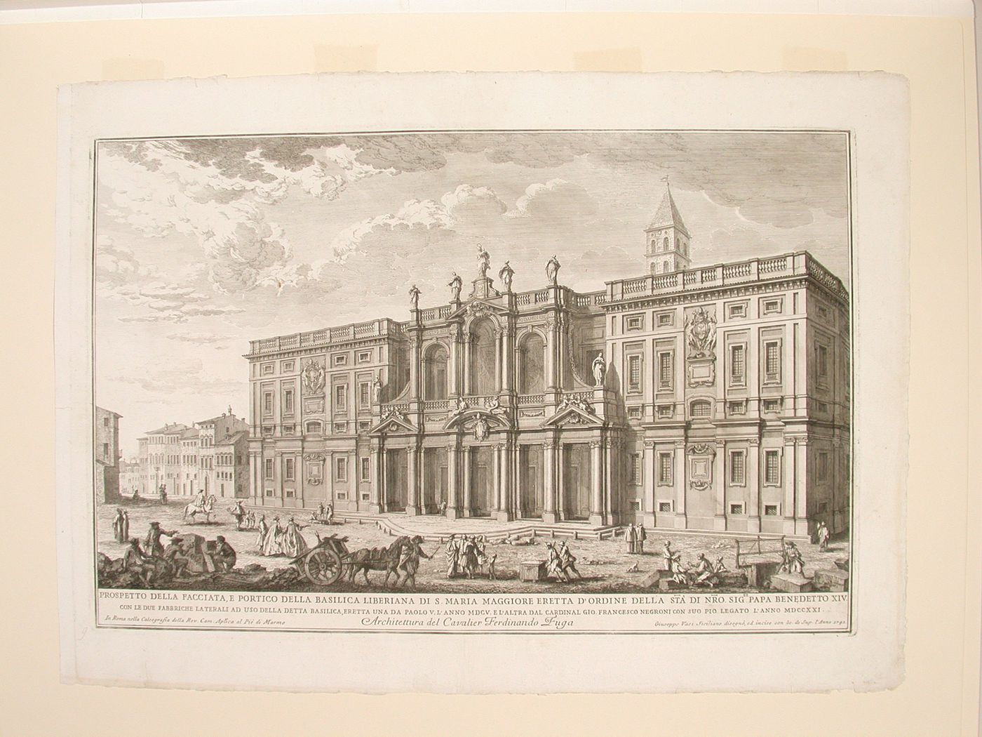 A view of the façade of Santa Maria Maggiore, Rome, Italy