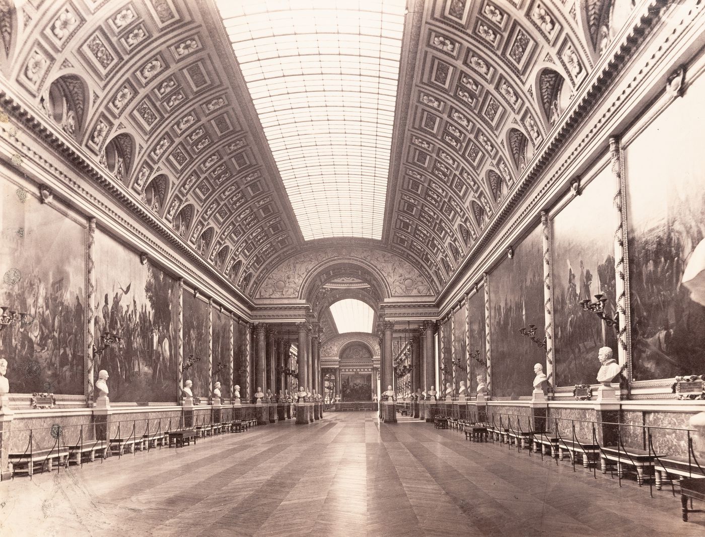 Plate from album ''Buildings, parks and streets of Paris, Versailles and environs, France''