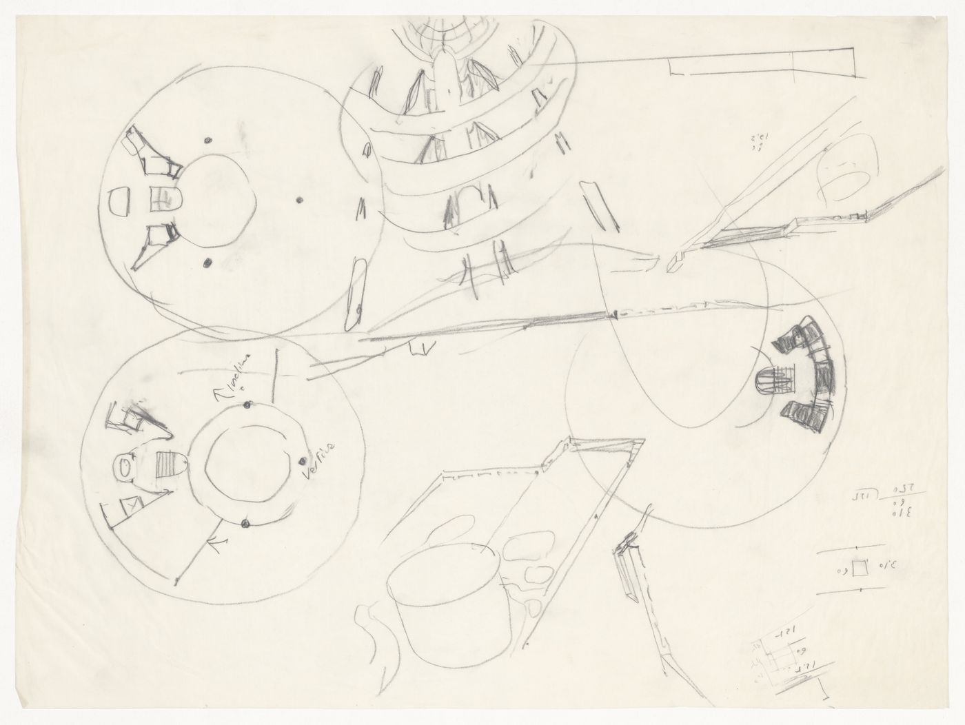 Sketches for Sede da Companhia Dom [Dom Company Headquarters], Cologne, Germany