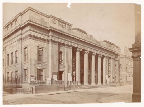 View of the Old Town Hall, King Street, Manchester, England