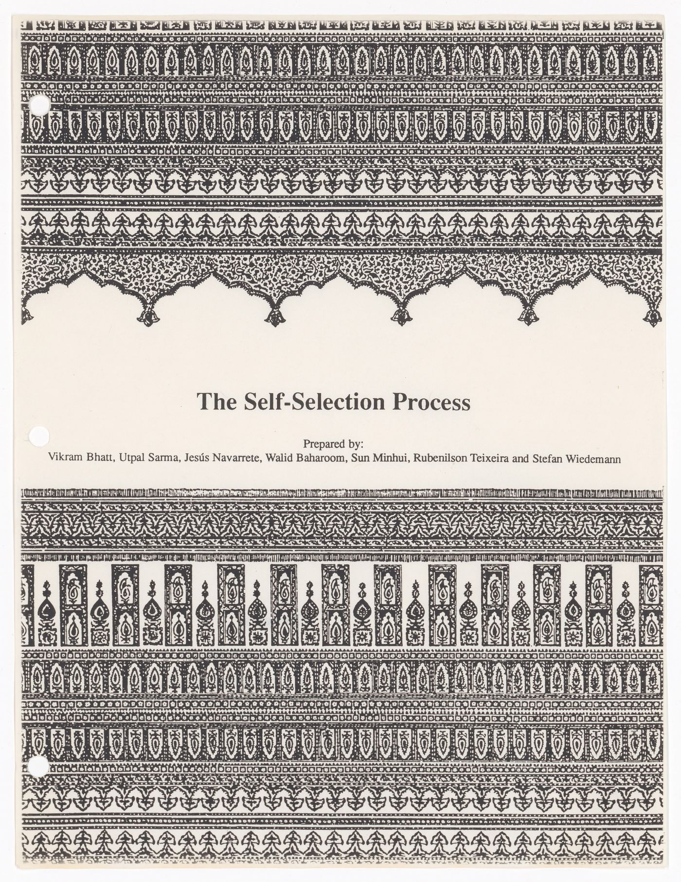 Guide booklet "Package 6: The Self-Selection Design Approach" for the Human Settlement Training Packages