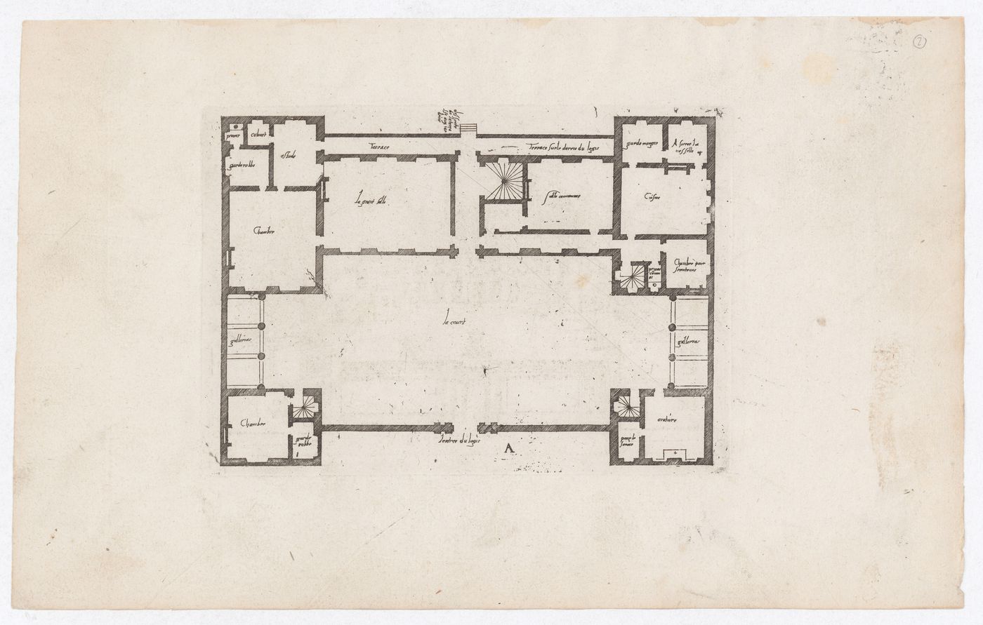 Plan for château A