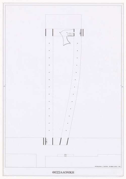 Drawing for Cais de embarque para european architects, Salonica