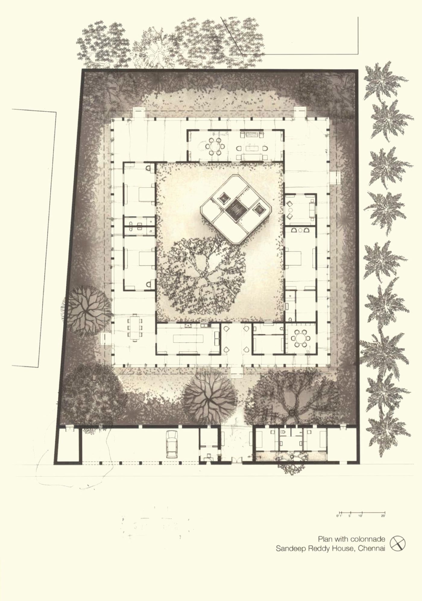 House in Chennai : plan