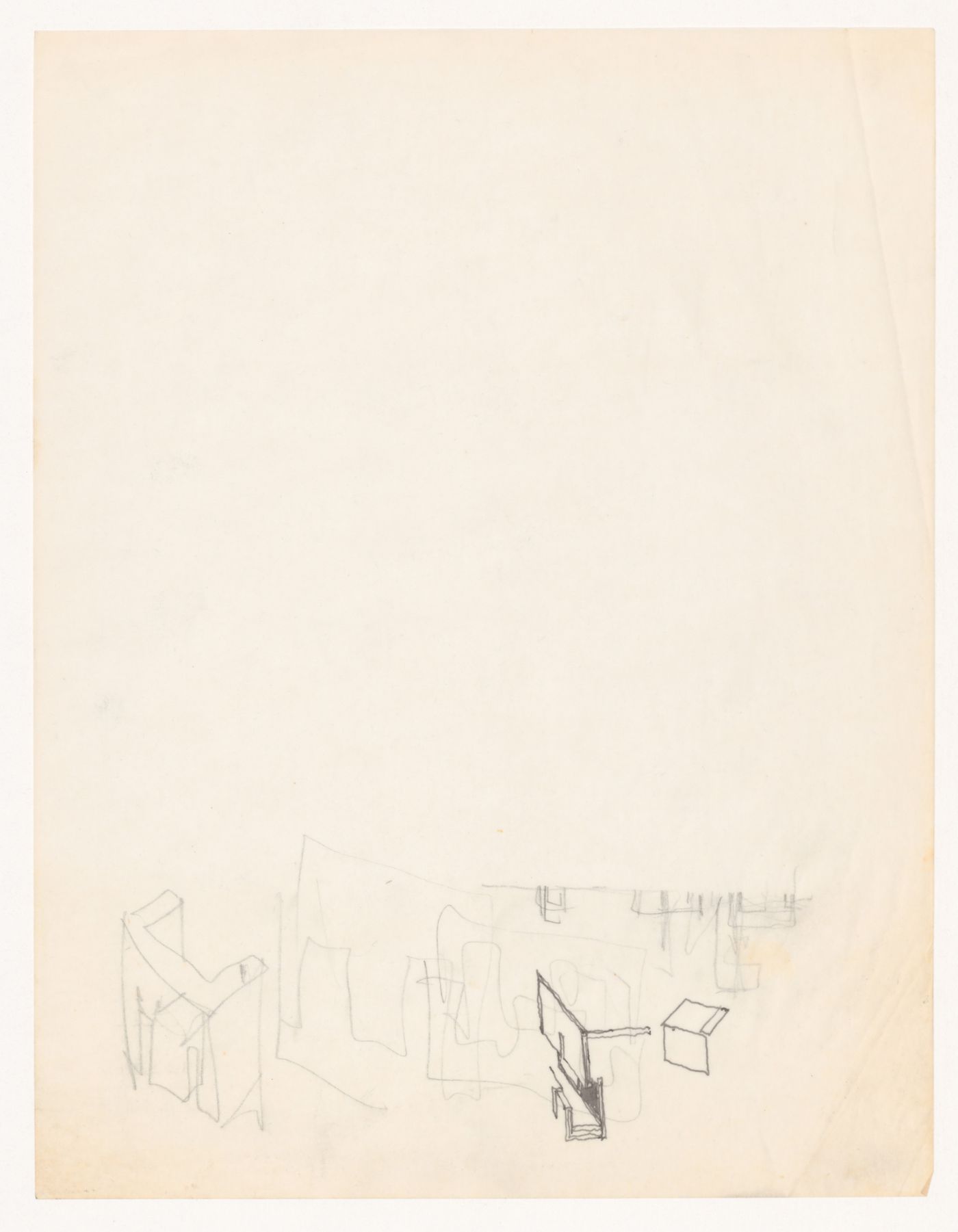 Sketches for House VI, Cornwall, Connecticut