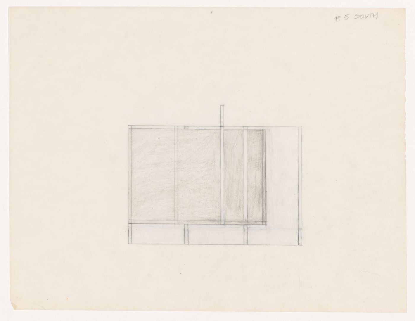 Sketch elevation for House VI, Cornwall, Connecticut