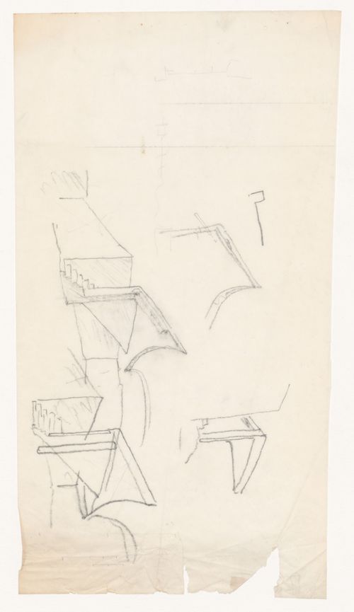 Sketches for for Banco Borges & Irmão II [Borges & Irmão bank II], Vila do Conde, Portugal