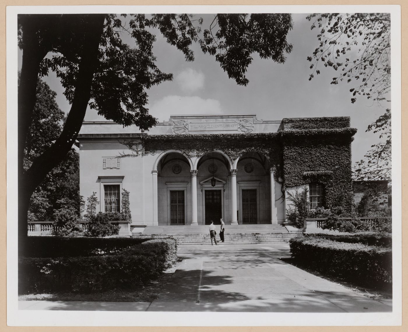 View of the principal façade of the William L. Clements Library, 909 South University Avenue, University of Michigan, Ann Arbor, Michigan