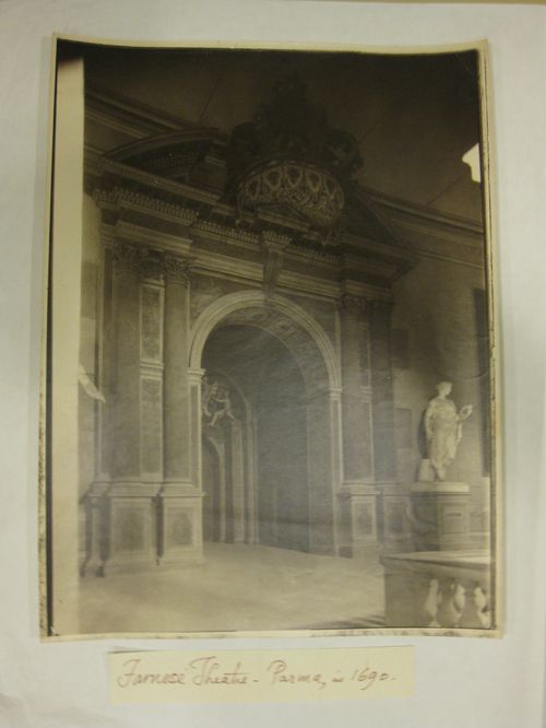 Interior view of Teatro Farnese, Parma, Italy
