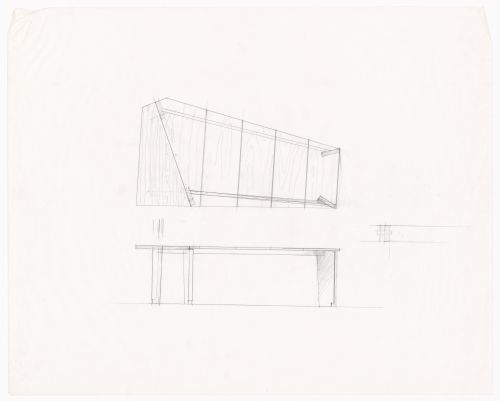 Plan and elevation for Casa Insinga, Milan, Italy