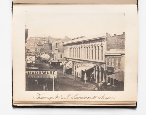 View of Kearny Street showing stores, San Francisco