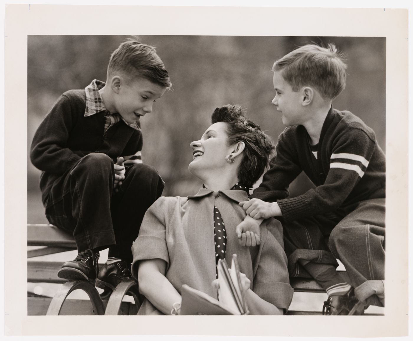 Anne Alpert with Gordon and John Sebastian Matta