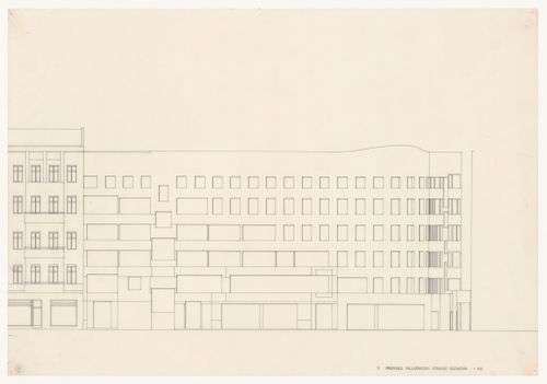 Elevation for Edificio de Apartamentos Bonjour Tristesse [Bonjour Tristesse residential complex], Block 121, Berlin, Germany