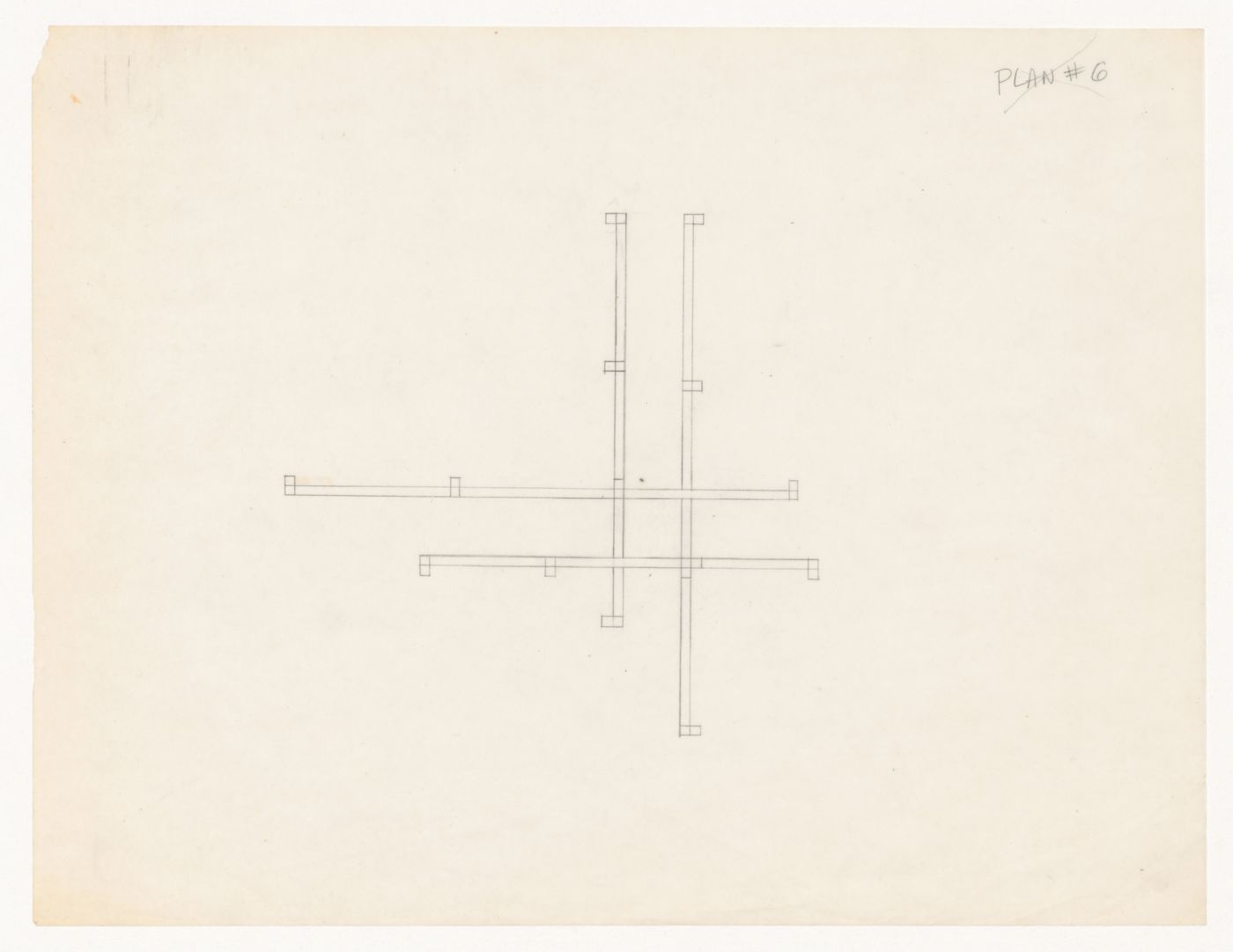 Sketch plan for House VI, Cornwall, Connecticut