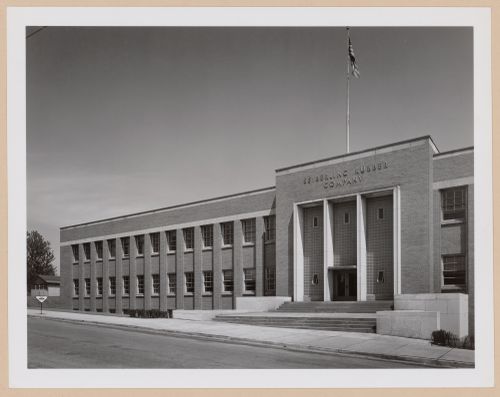 View of the principal façade of the Administration Building, Seiberling Rubber Company Assembly Plant, Barberton, Ohio