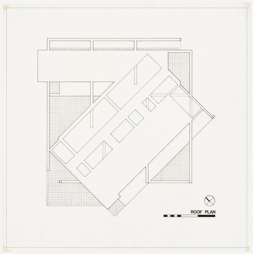 Miller House (House III), Lakeville, Connecticut: Roof plan