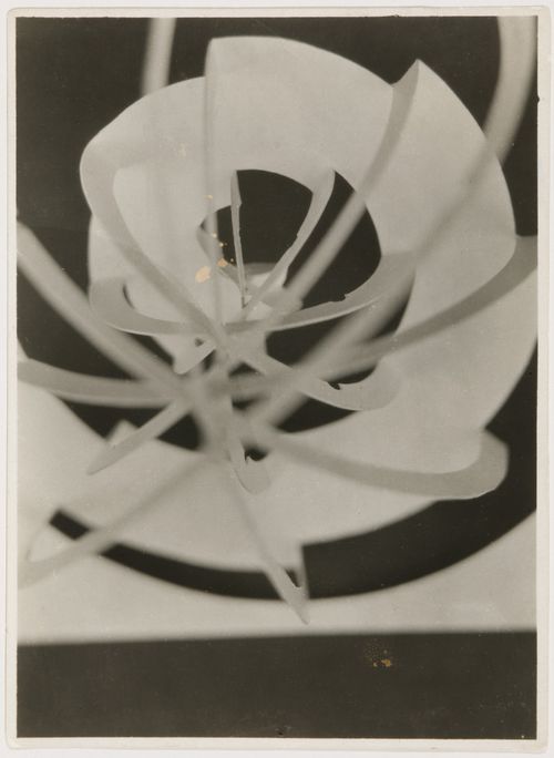 Detail of a paper spiral by Aryeh Sharon for Josef Albers' preliminary course, Bauhaus, Dessau, Germany