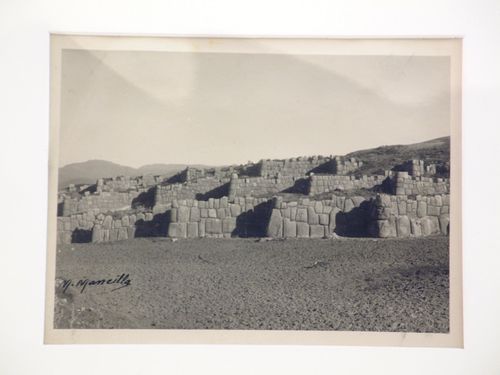 View of Incan stone walls, Peru