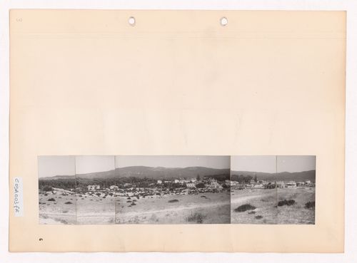 Panoramic view of site for CODA (Casa Rui Feijó), Moledo do Minho, Caminha, Portugal