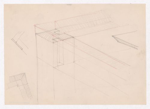 Various documents and drawings including furniture design and office renovation: File G 709
