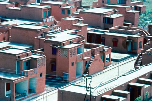 View of residential units used for the Human Settlement Training Package "Package 2: Affordable Urban Design"