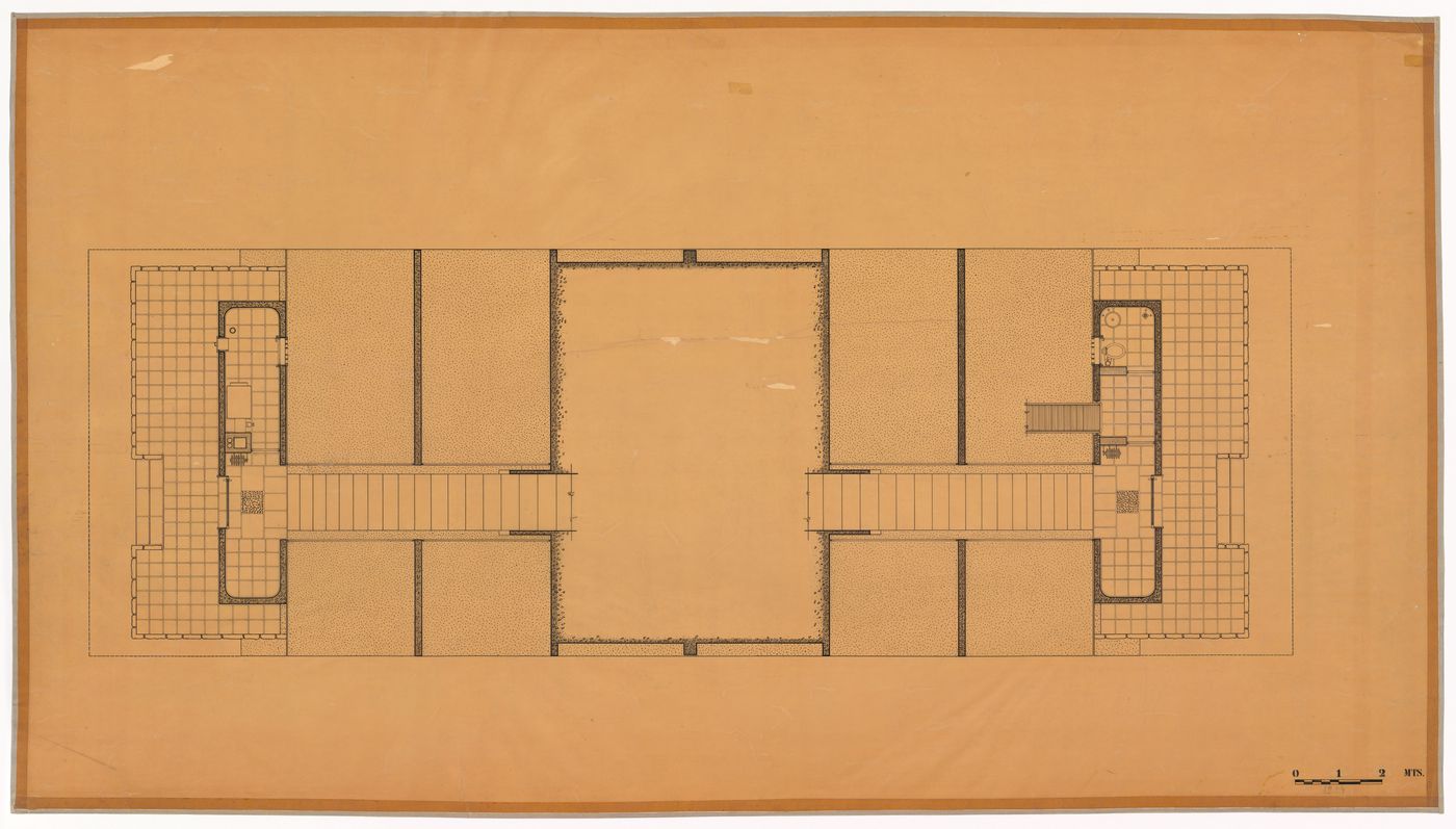 Floor plan for Casa sobre el arroyo, Mar del Plata, Argentina