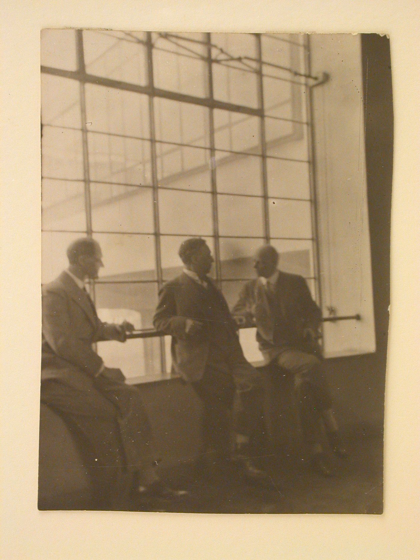 Portrait of Lyonel Feininger, Wassily Kandinsky and Oskar Schlemmer at the Bauhaus, Dessau, Germany
