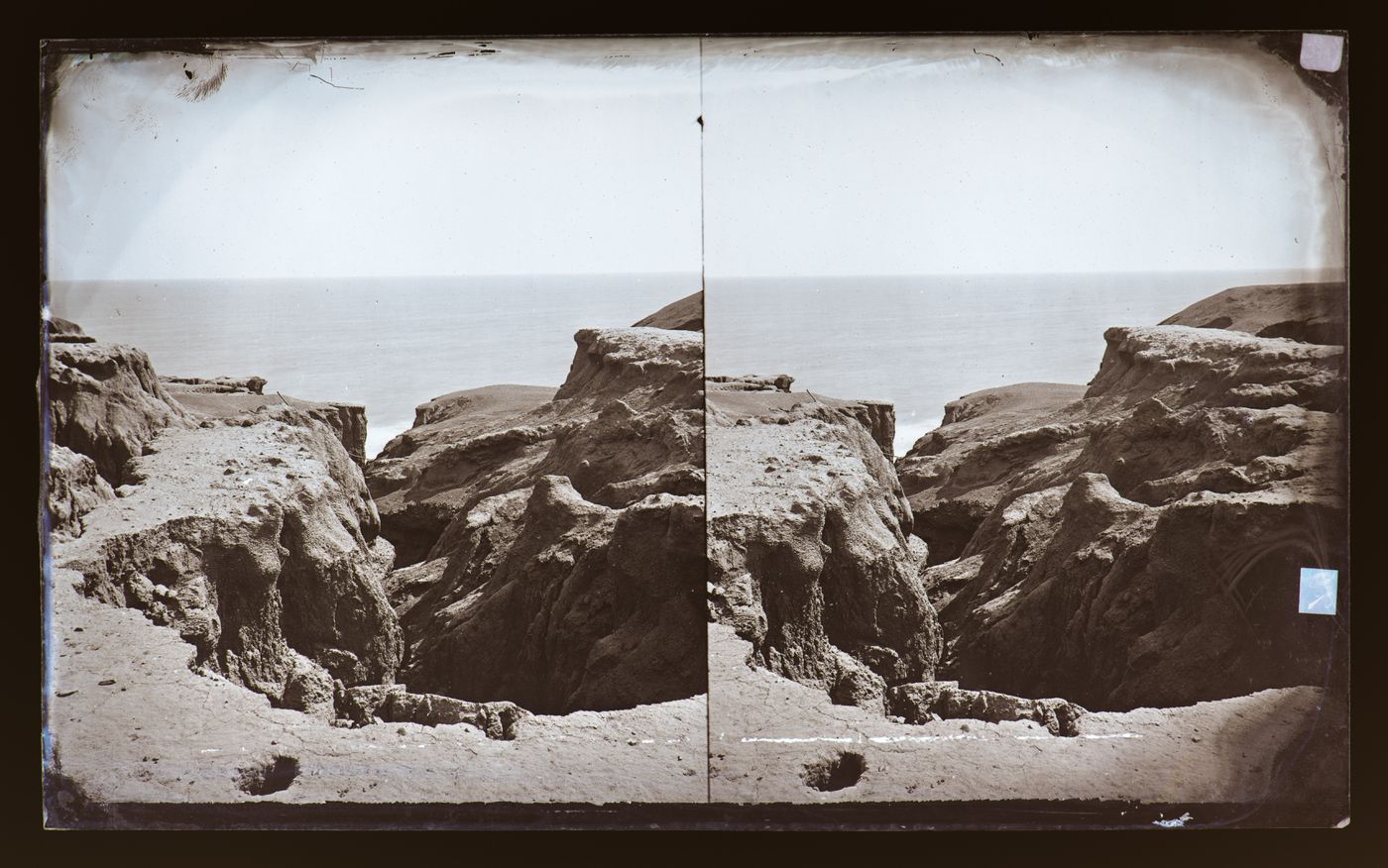 Stereograph of (possibly) Santa Monica Cliffs, California, United States of America