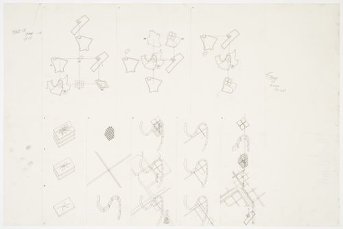 Design development drawings for the project Moving Arrows, Eros, and Other Errors, Romeo + Juliet