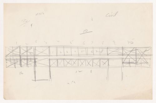 Sketch plan for Illinois Institute of Technology, probably for civil engineering facilities