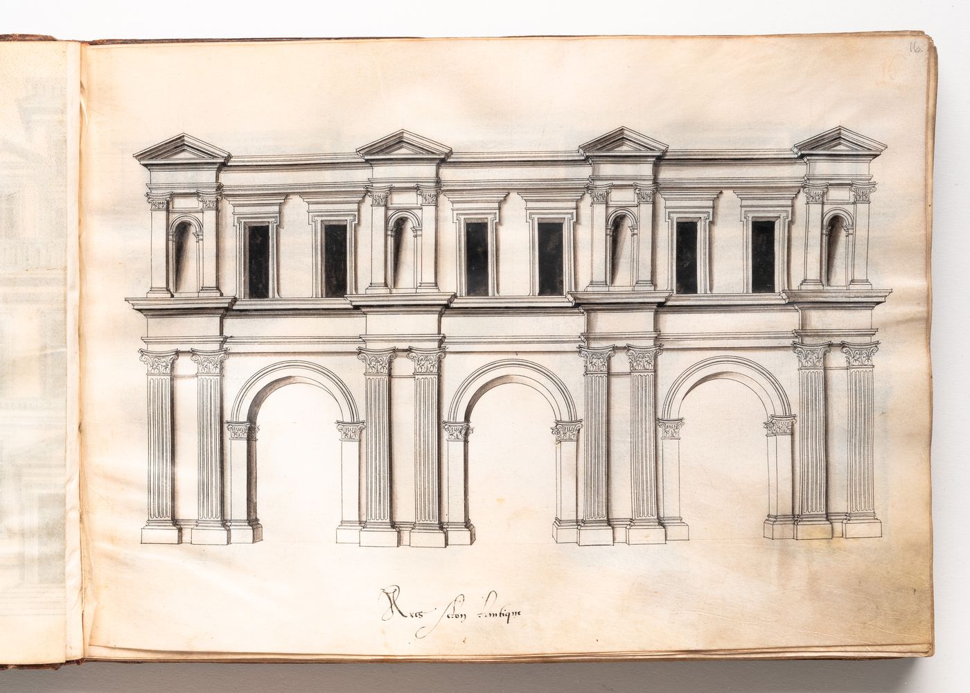 Design for arches in the antique manner