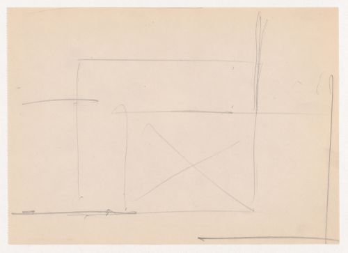 Partial sketch plan for Museum for a Small City