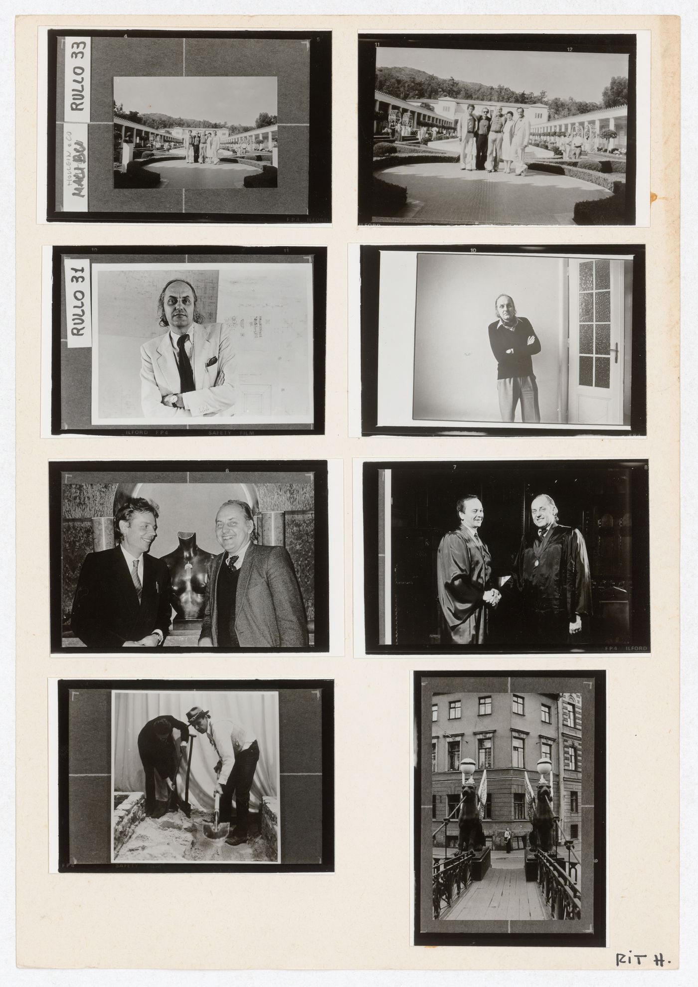 Photographs for the exhibition Hans Hollein. Opere 1960-1988