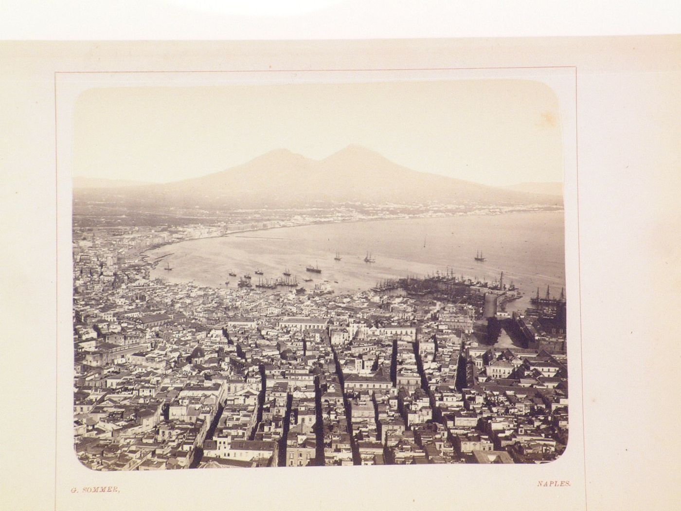 General view of Naples with bay, Italy
