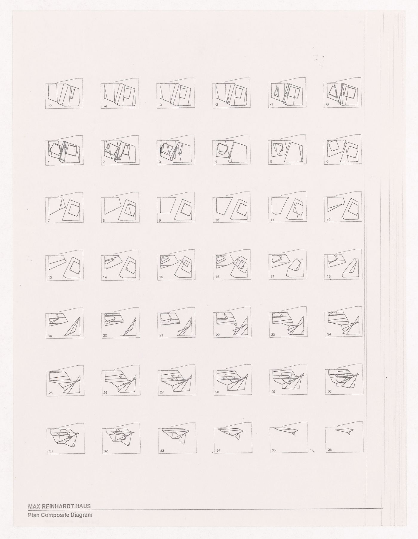 Plan composite diagram for Max Reinhardt Haus, Berlin