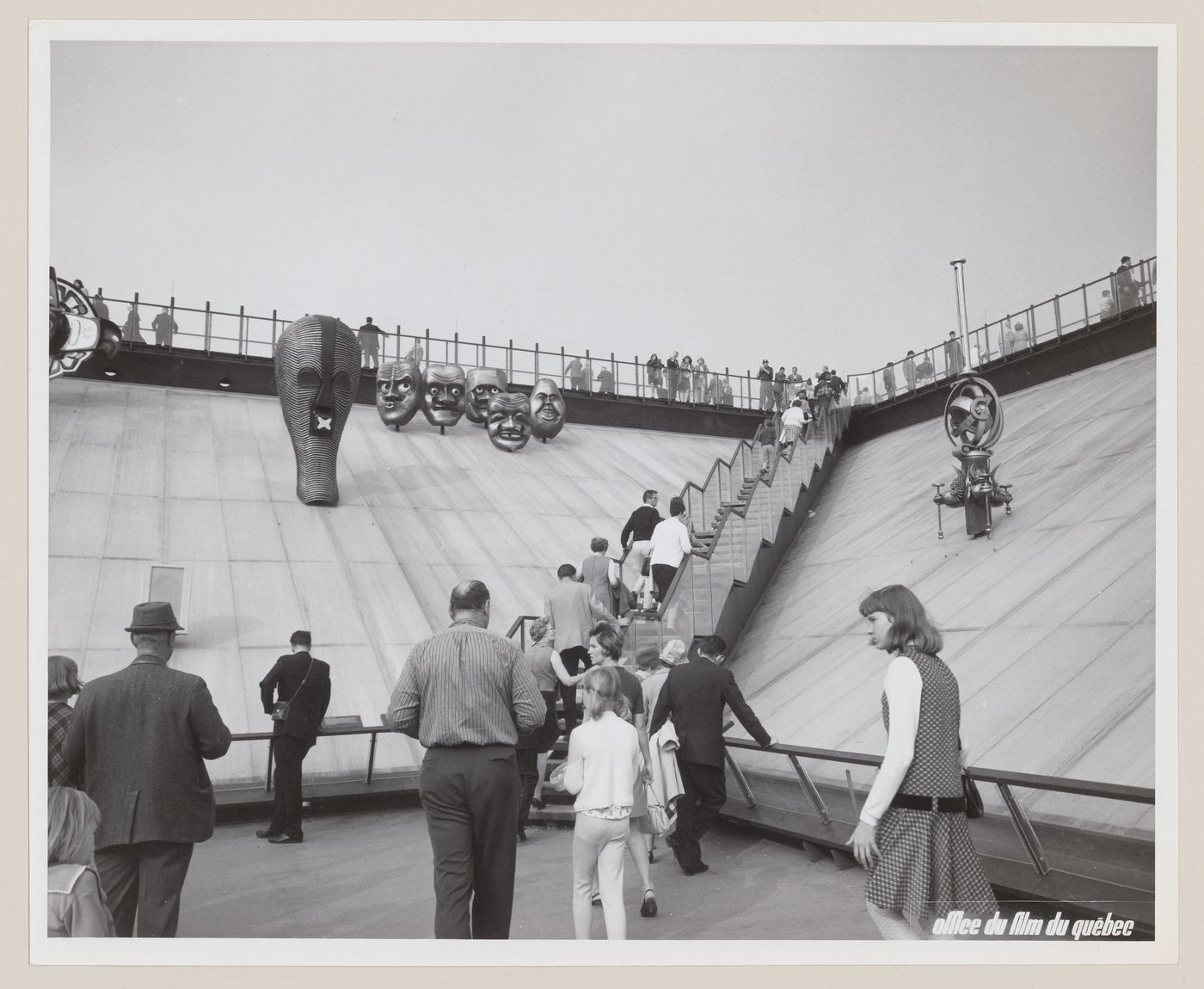 Partial view of the interior of the Katimavik at the Canada's Pavilion, Expo 67, Montréal, Québec